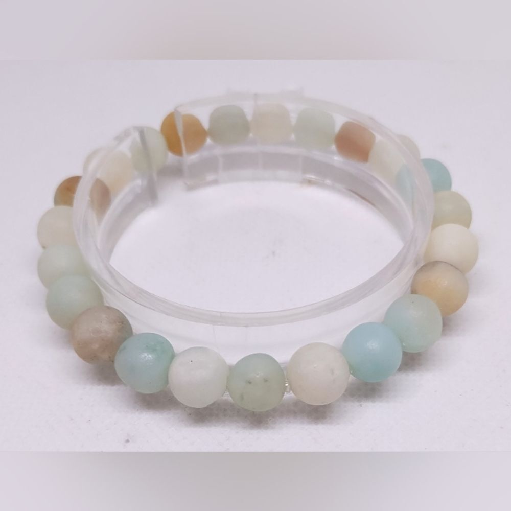 Men's bracelet‎ beaded stone new 8mm e73